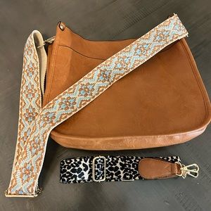 Beyond Florida Vegan Leather Crossbody Purse with extra strap